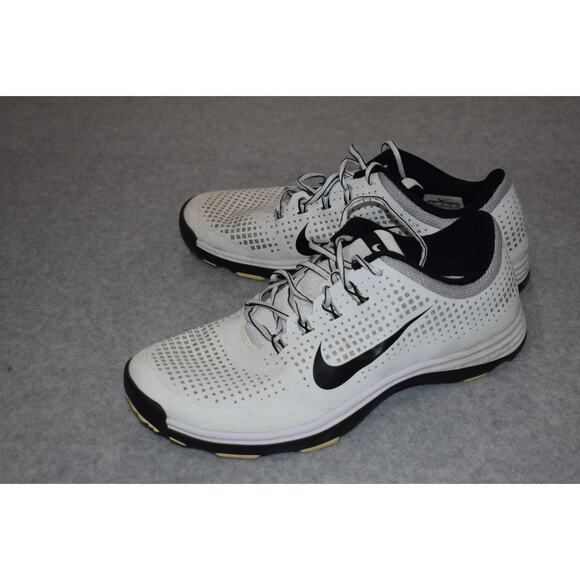 Nike Golf Shoes Mens Size 11 EUR 45 UK 10 CM 29 Turf White Gray